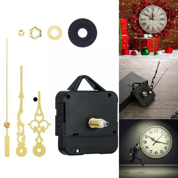 

wall clocks silent quartz clock movement set diy precision repair mechanism mute replacement gold black hands accessories tool wat a0x9