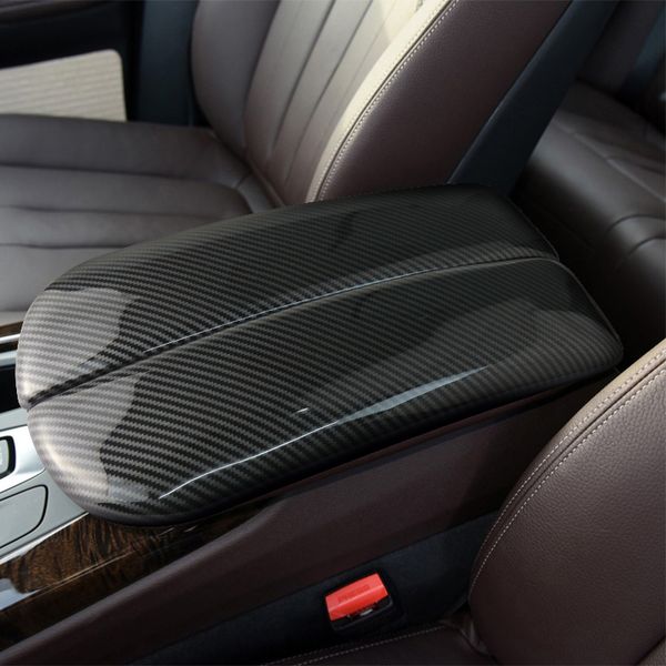 

car styling stickers for bmw x5 x6 x7 e70 e71 f15 f16 g05 g06 g07 carbon fiber stowing tidying armrest box protect covers trim auto interior