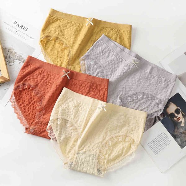 

underwear lace edge oxygen bubble breathable large mm waist briefs, Black;pink