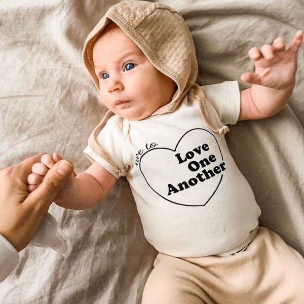 Neugeborenen Body Baby Mädchen Kleidung Körper Mädchen Kinder Brief Drucken Onesie Overall Infant Zwillinge Kleidung Infant Jungen Bodys 0-18M 210413