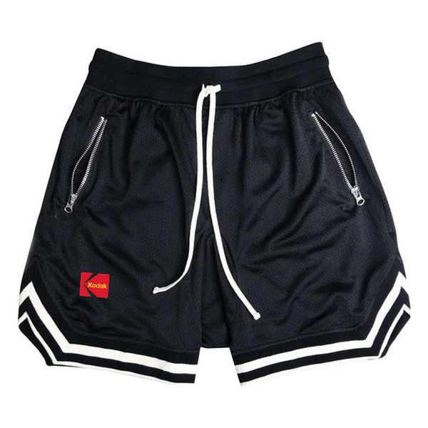 

men's shorts kodak 2021 casual summer running fitness fast-drying trend short fashion panting loose basketball training pant, White;black