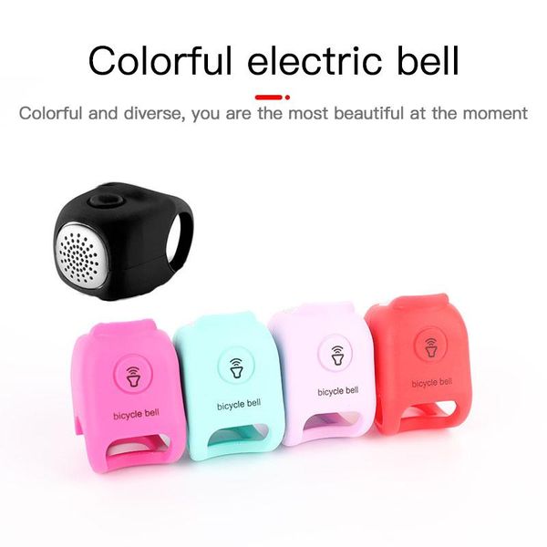 

bike horns silicone bicycle bell waterproof cycling bells electric horn mini portable mtb handlebar accessories