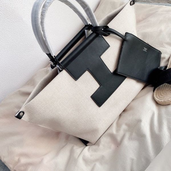 

factory 2021 h letter canvas shopping list luxuryss designerss bag yw