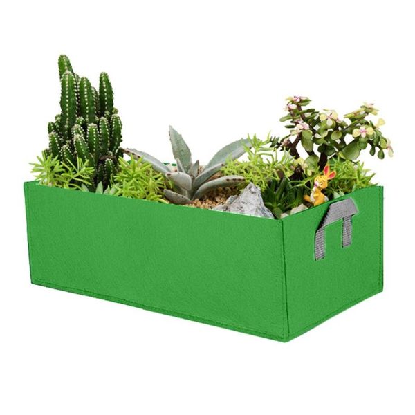 

planters & pots fabric raised garden bed rectangle breathable planting container growth bag jardinage potager accessories/ja