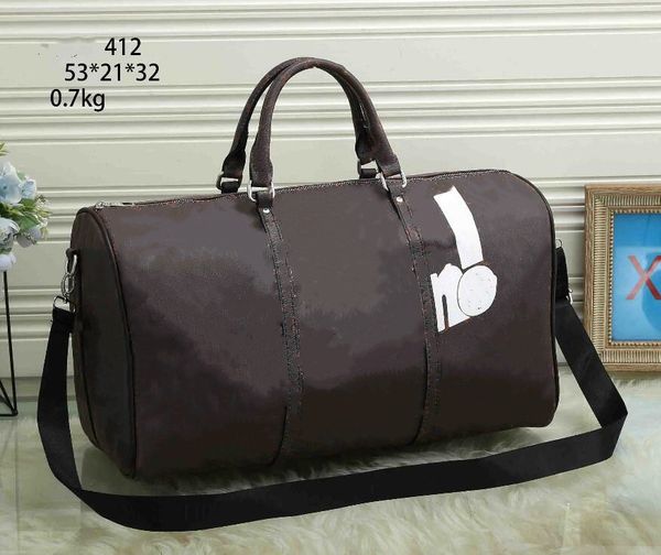 

22ff 53cm women men duffle bag luggage duffel large capacity baggage waterproof handbag casual travel vintage classics