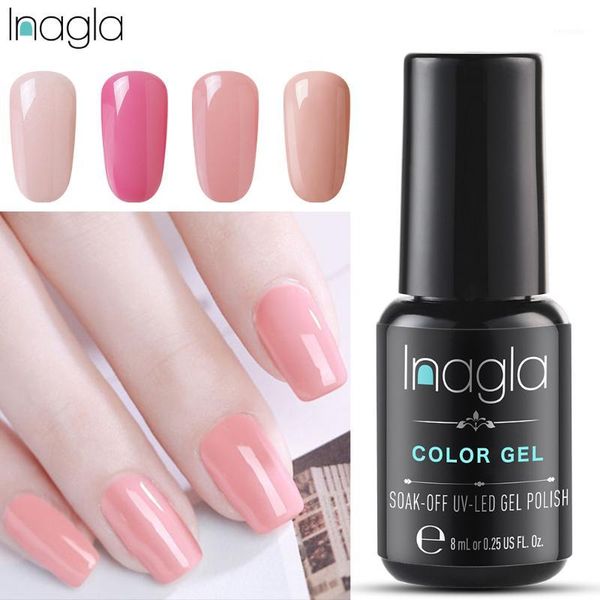 

inagla long last soak off starry gel uv led glitter lacquer polish manicure 79 color super shining nail polishes1, Red;pink