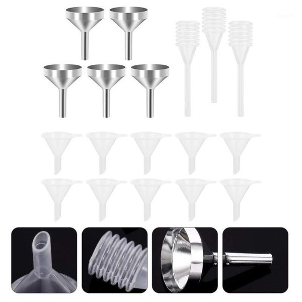 

storage bottles & jars 1 set metal plastic mini funnel perfume fill small liquid dispensing tool