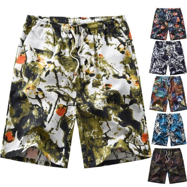 

man summer beach shorts thin casual pants vacation men's, White;black