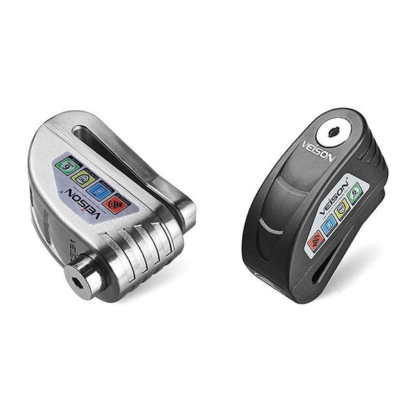 

bike locks veison motorcycle disc lock waterproof alarm bicycle warning security anti theft brake rotor padlock