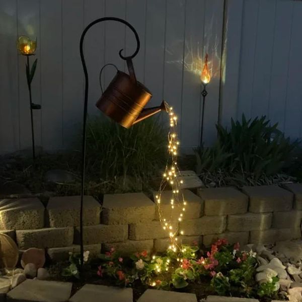 

outdoor garden shower head decoration light lawn nozzle butterfly flower wall lamps