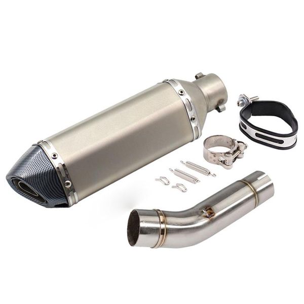 

motorcycle exhaust system for cb400 muffler leak link pipe carbon face escape mid