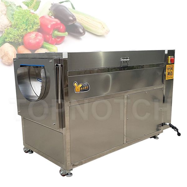 Máquina de lavar roupa de fruta de fruta de cozinha automática e máquina de casca de batata de batata doce de casca