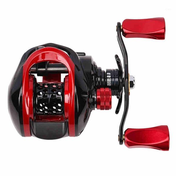 

baitcasting reel 6.6:1 high speed gear ratio 10bb 4kg max drag carrete de pesca hand wheel fresh/saltwater fishing reels