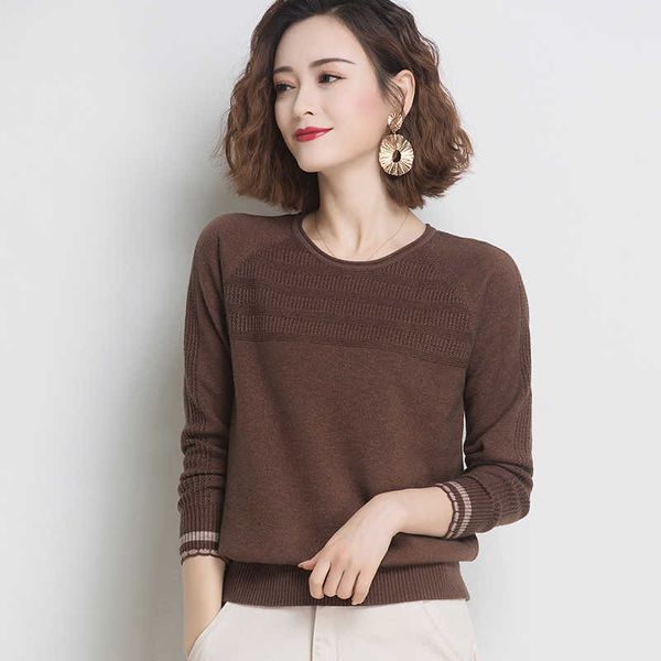 

pull femme hiver women sweater jumpers long sleeve hollow out o neck white knt sweater pull femme sweater 210604, White;black