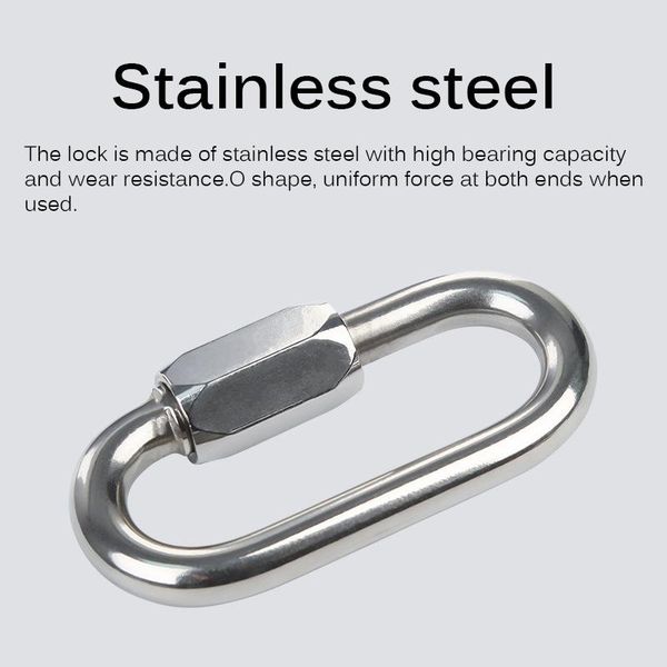 

cords, slings and webbing stainless steel round safety buckle heavy bearing climbing widely used snap hook for hiking