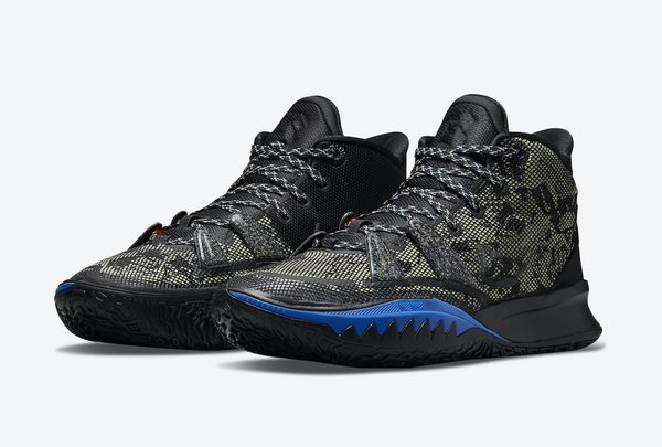 

kyrie 7 cq9326-007 weatherman kids basketball shoe iv men women sports shoes with box size us4-us12