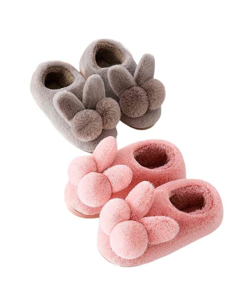 

cotton slipper bag with anti slip for men women autumn and wter wear lovely net red home slippers to keep warm in the student, Black