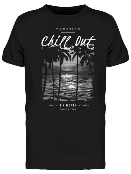 

Chill Out Vacation Tee Men's -Image by Shutterstock, White;black