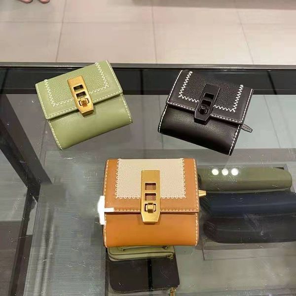 

designer bag short 10770489 wave car line three compartment buckle wallet