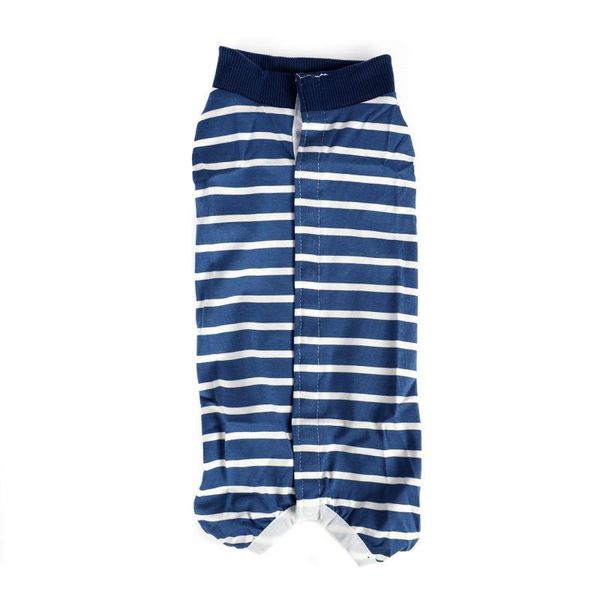 

blue striped dog recovery suit cat abdominal wound protector post-operative vest clothes for puppy pet supplies apparel