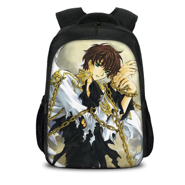 

backpack japan code geass print children primary school bag for boys kids waterproof backpacks girls orthopedic schoolbag