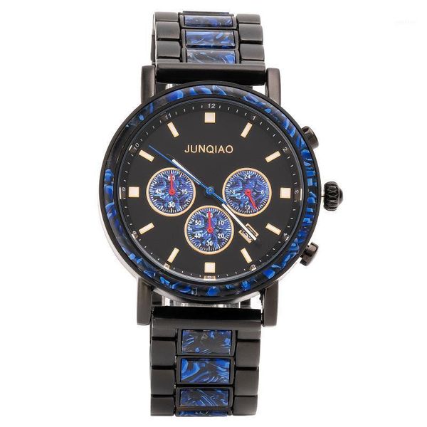 

wristwatches high-end wooden men's watch large dial sandalwood quartz watches chronograph auto male clock zegarek meski relogio masculi, Slivery;brown