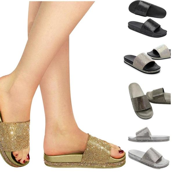 

sandals 2021 summer fashion pvc women's solid slippers travel wear personality leisure beach indoor antiskid, Black