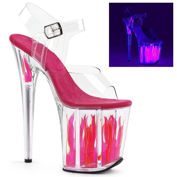 

dress shoes women sandals pvc buckle strap 20cm thin high heels waterproof classics fashion party wedding womens 2021, Black