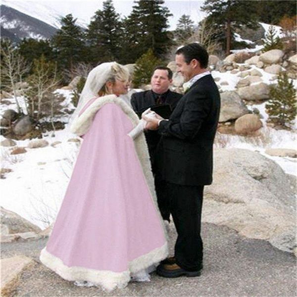 

wraps & jackets winter keep warm women bridal shawl fur faux wrap wedding cape coat, White