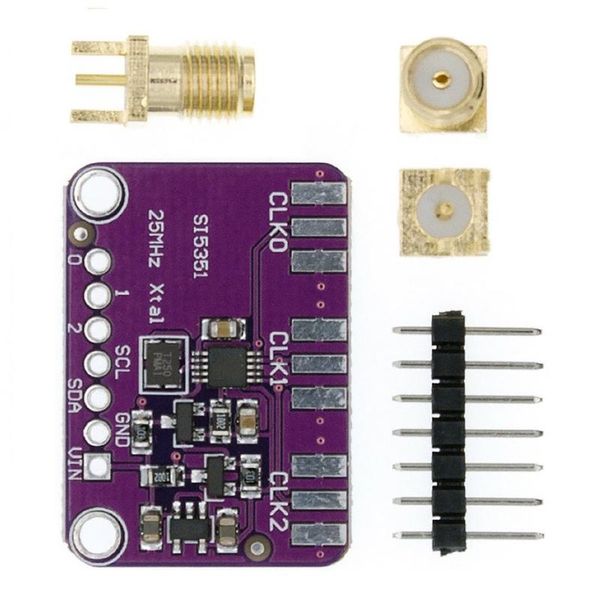 

smart home control dc 3v 5v si5351 si5351a i2c clock signal generator module high frequency square wave 8khz-160mhz for arduino