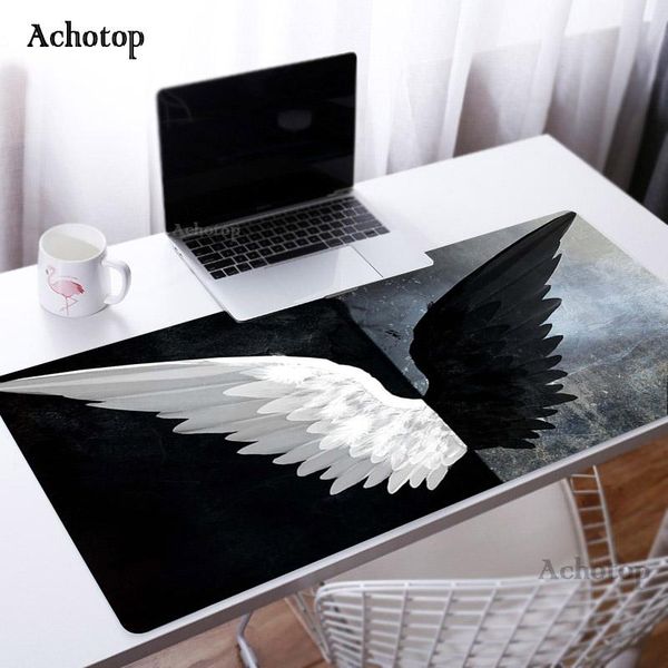 

mouse pads & wrist rests 30x60cm black and white gaming pad large gamer big mat computer locking edge mousepad keyboard desk mice