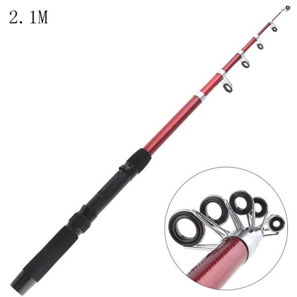 

2.1m glassfiber travel fishing rod sea pole rock casting rods boat