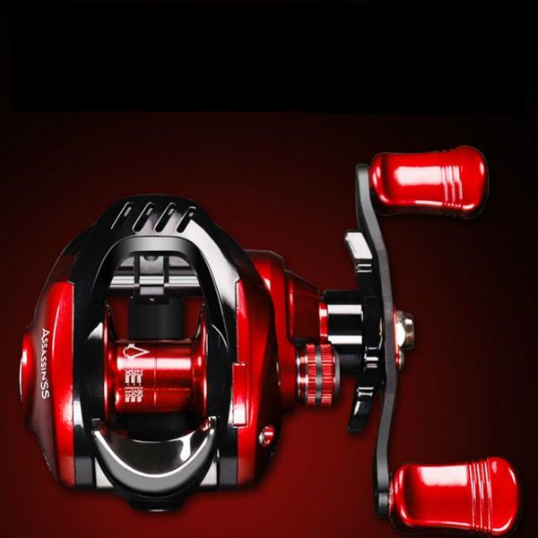 

baitcasting reel casting reels 13+1bb gear ratio 7.2:1 wedkarstwo wheel raft peche fishing 8kg max drag de pesca