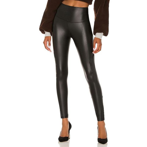 

women's leggings women pu leather pants black stretch bodycon trousers high waist long casual pencil winter latex bottoms