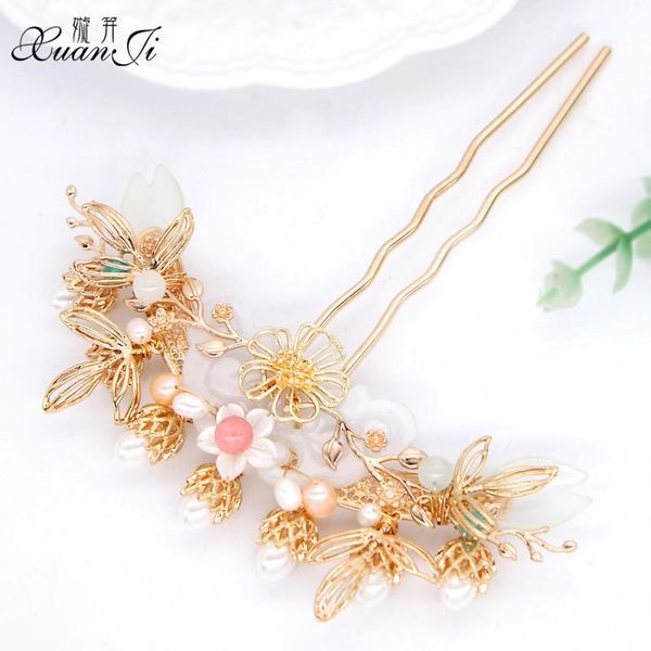 

party masks antique handmade hairpins ancient style hairpin hanfu headdress hair accessories classic female uterine court