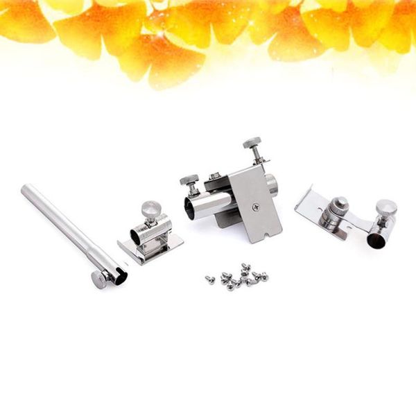 

set of 3pcs stainless steel bracket adjustable screw fishing box holder insert accessories