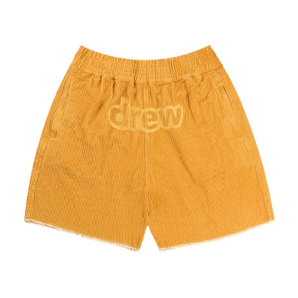 

mens summer shorts drew house embroidery corduroy justin bieber sports men women casual, White;black