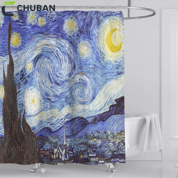 

shower curtains polyester waterproof digital print curtainmap art butterfly moonlit sky bathroom products a199