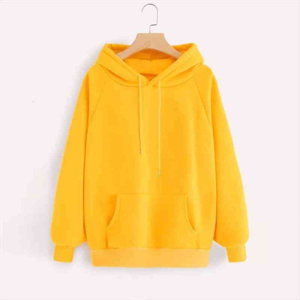 

yellow hoodies womens sweatshirts harajuku hoodie hooded pullover blouse with pocket fashion clothes, Black