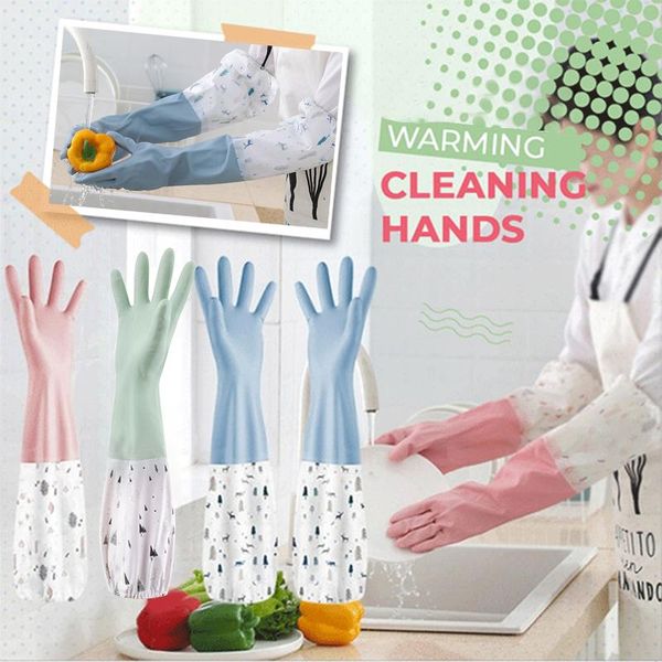 

disposable gloves durable warming cleaning hands dishwashing kitchen washing dishes household chores clean thin waterproof in stock