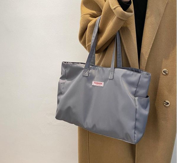 

cross body 2021 spring/summer trendy nylon large capacity tote bags casual one-shoulder bag simple handbag