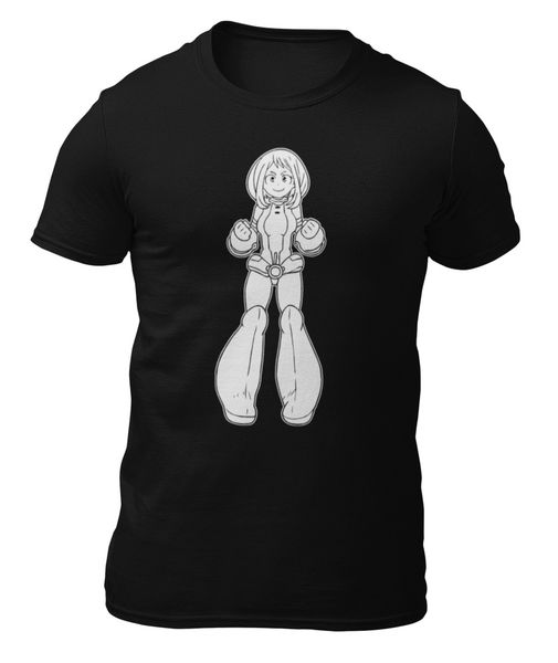 

t-shirt-boku no hero my hero academy-uraraka ochaco-t-shirt -, White;black
