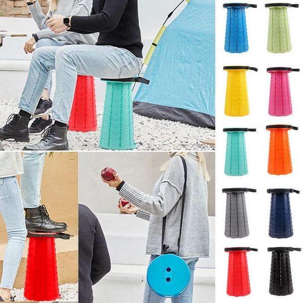 

outdoor portable chair folding camping fishing traveling picnic space saving retractable stool camp furniture