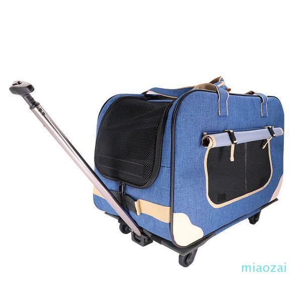 

suitcases foldable pet rolling luggage bag spinner cat&dog on wheels 22 inch carry pets handbag trolley travel bags