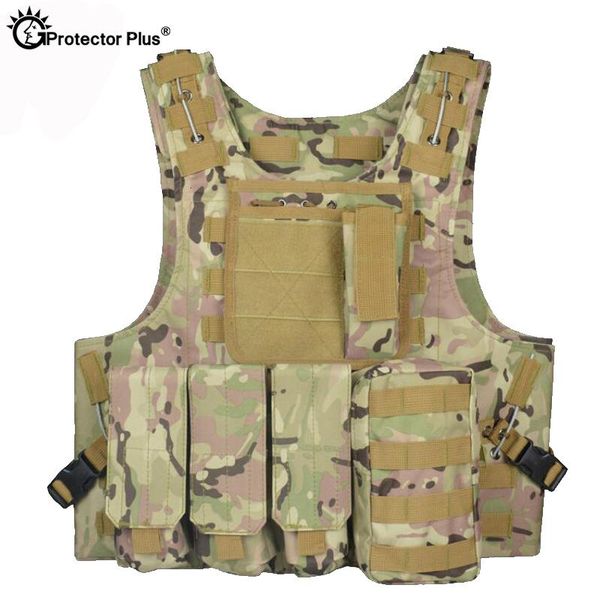 

hunting jackets tactical vest amphibious battle military molle waistcoat combat assault plate carrier protection vests camouflage, Camo;black