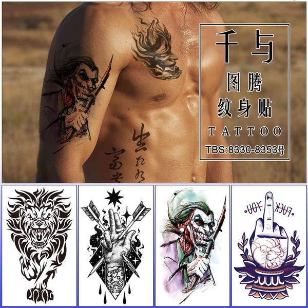 

tattoo paste totem big flower arm half sticker stickers