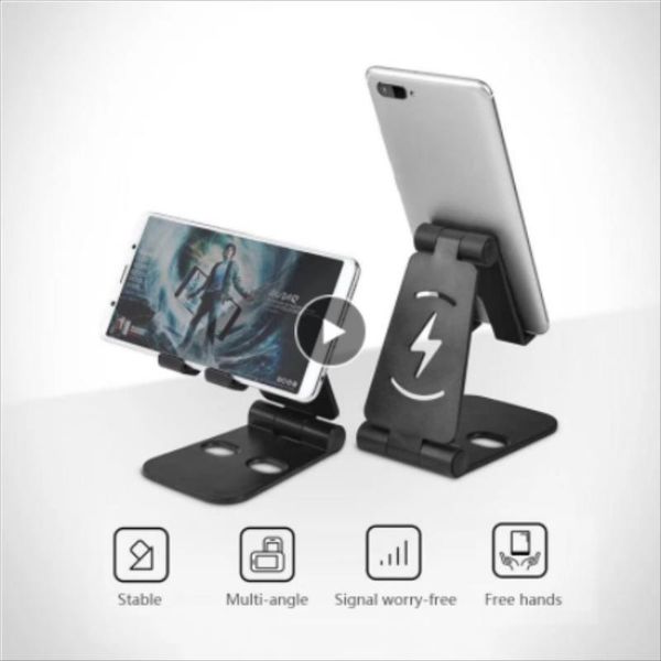 

cell phone mounts & holders mobile holder stand adjustable stabilize universal home charging base double shelf office anti-oxidation silicon