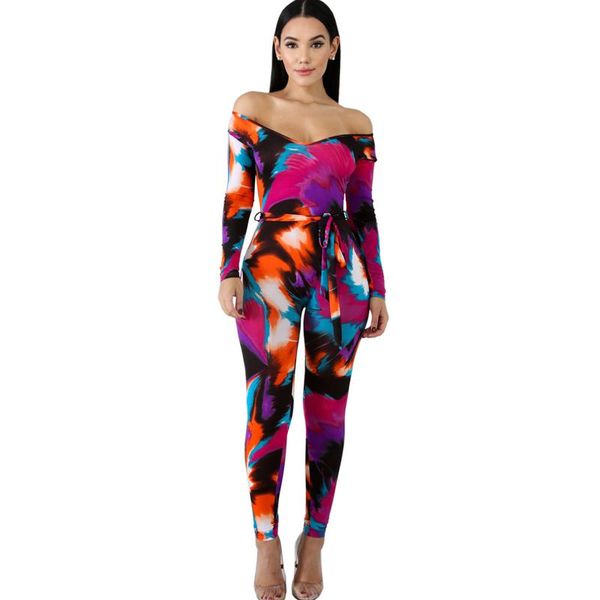 

gym clothing women's print jumpsuit nightclub tight color one-piece pants, White;black