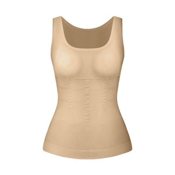 

women's shapers women shapewear tank magic body shaper bra slimming underwear camisole compression shirt corset tummy control waist, Black;white