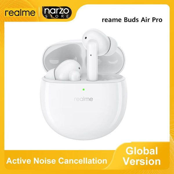 

realme buds air pro anc enc active noise cancellation 5.0 headset 10mm bass driver headphones wireless earphone cell phone e earphones